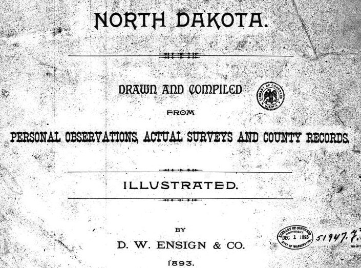 Map Header for North Dakota